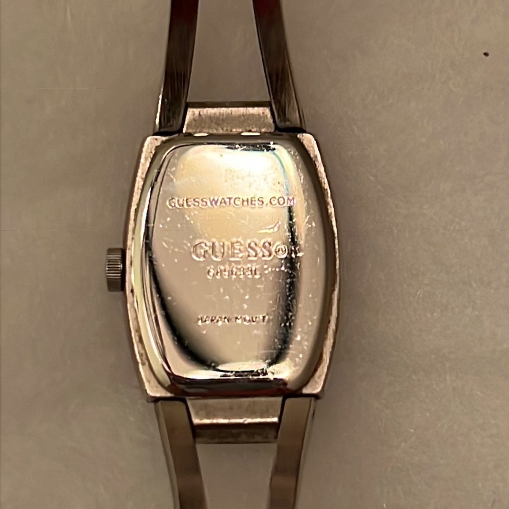 GUESS Womens Silver Tone Watch with Rhinestones - Picture 3 of 4